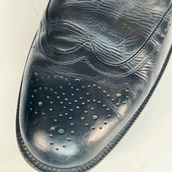 Johnston & Murphy Black Leather Wingtip Derby Oxford Dress Shoes Men 13 main image 6
